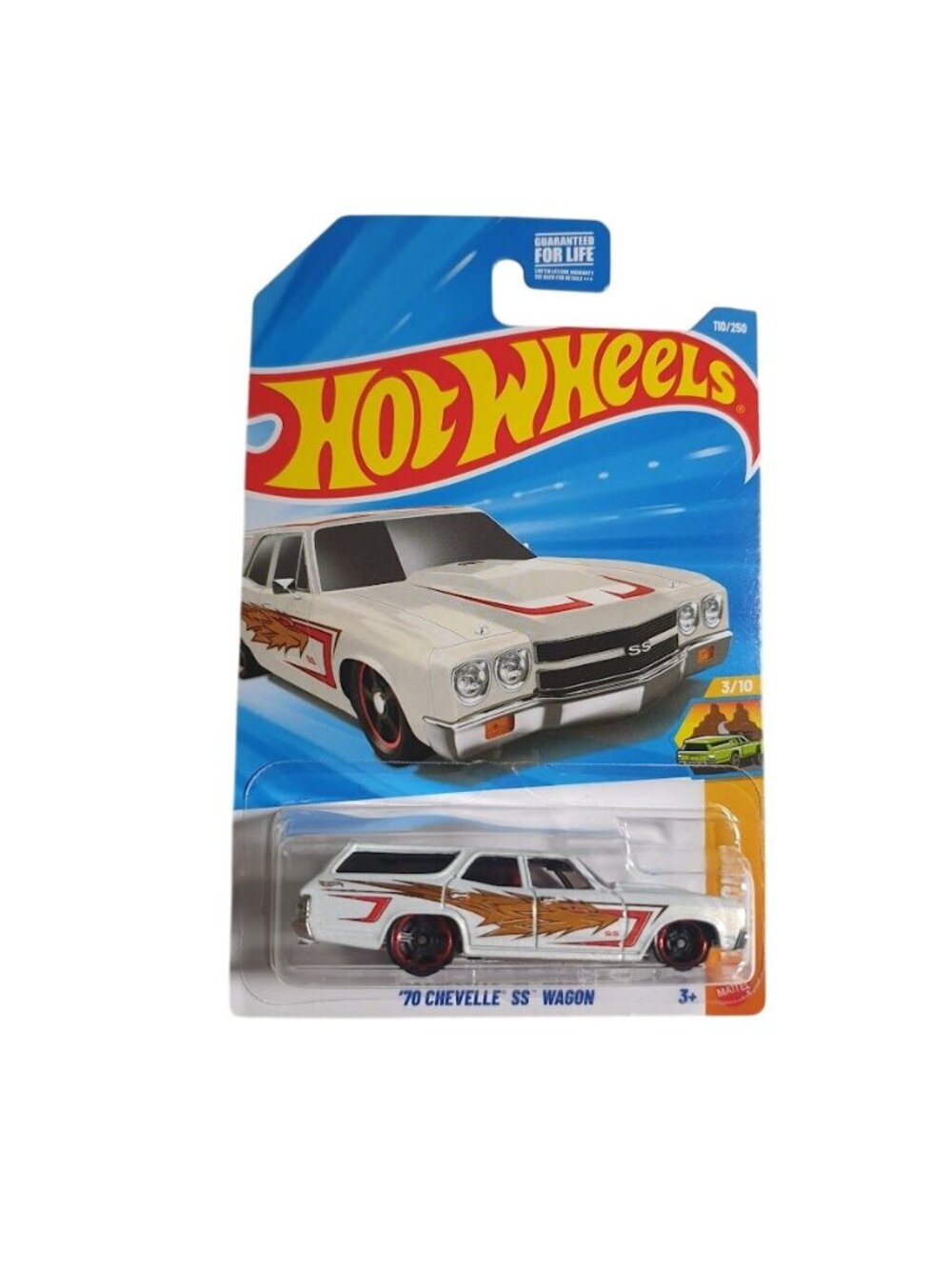 Hot Wheels 70 Chevelle SS Wagon Diecast Model White Design Limited Edition Gift